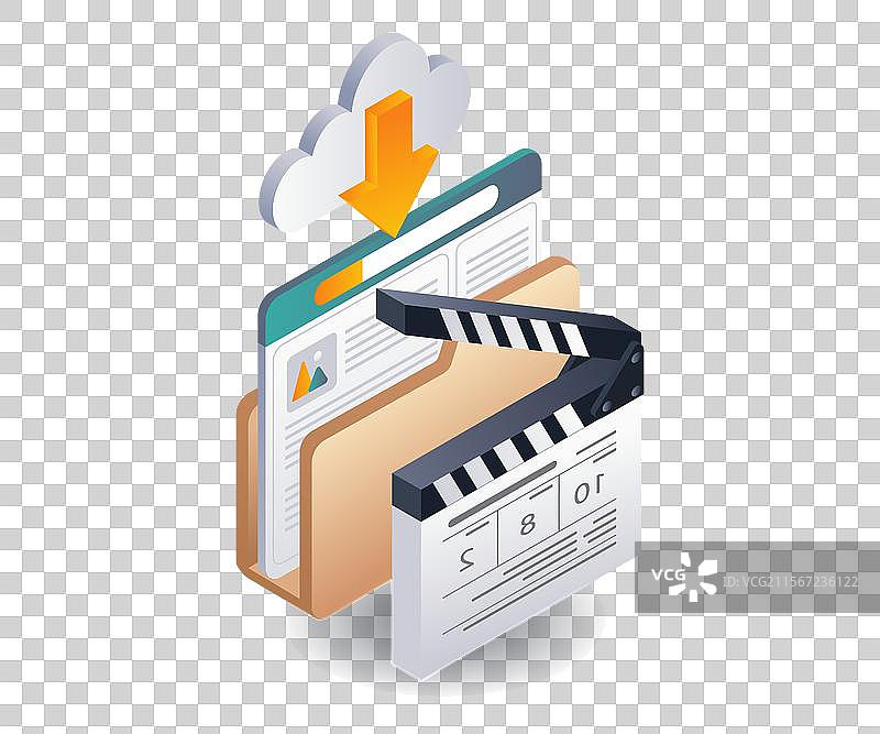 下载和上传完整数据的过程图片素材