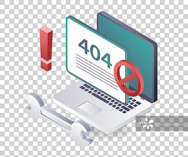 修复计算机上的404错误图片素材