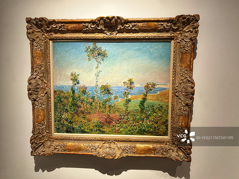 上海博物馆国际借展（莫奈印象派经典）—日本pola美术馆藏莫奈油画系列/自然景观·蒸汽火车·水面倒影图片素材