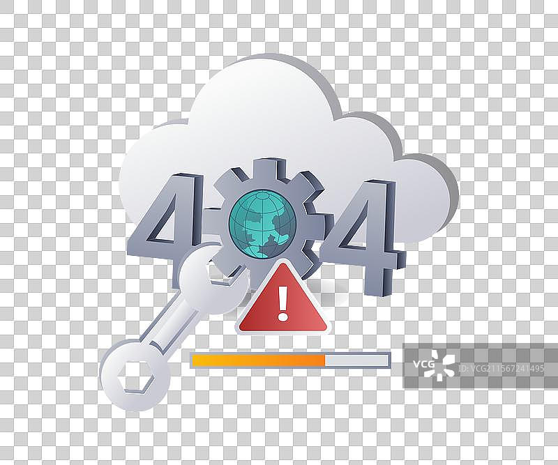 理解互联网中的404错误警告图片素材