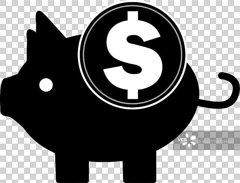 储蓄罐、存钱罐和硬币图片素材