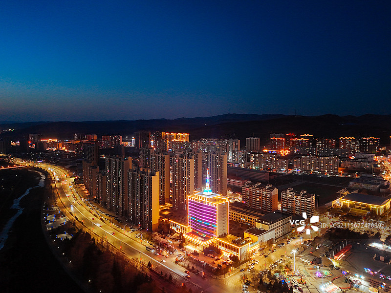 左权县 滨河北路 西河头村 城市 晋中市图片素材