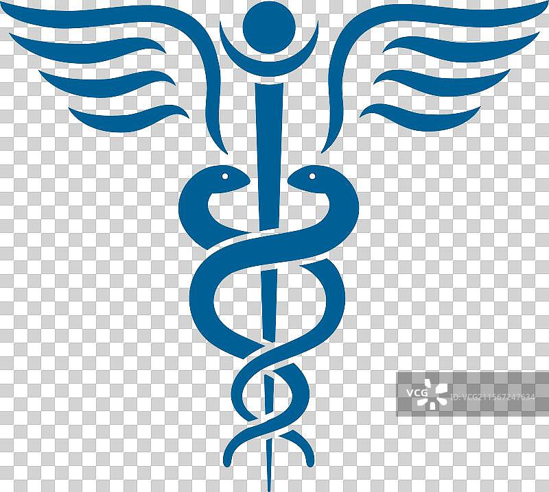 医学蛇杖符号图片素材
