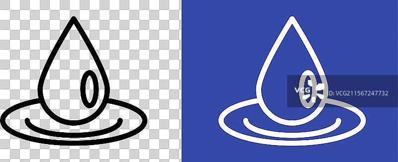 精油滴标志图标套装图片素材