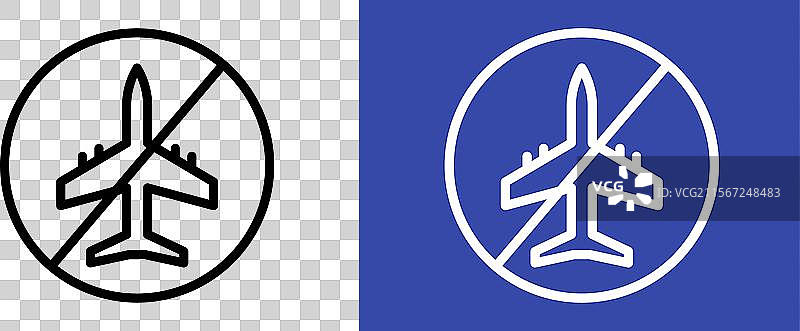 禁止飞行标志以确保限制空域的安全图片素材