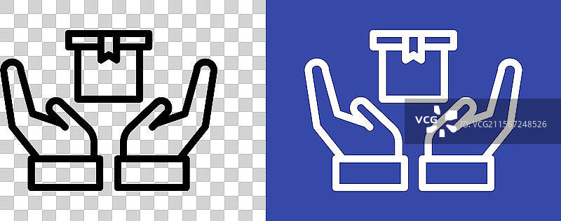 安全交付图标，代表安全运输图片素材