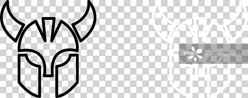 战士面具图标，适合文化和图片素材