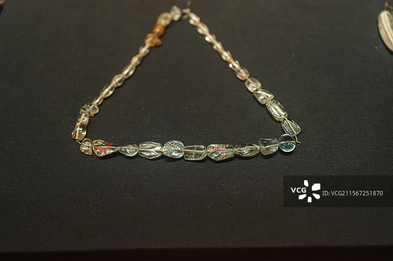 东汉 水晶串珠 湖南博物院图片素材