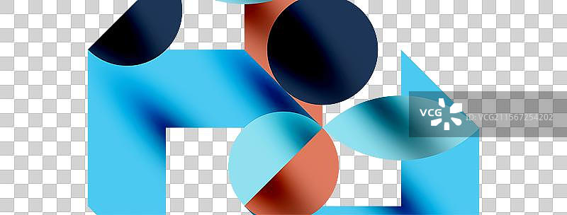 带阴影的金属色圆圈及其他元素图片素材