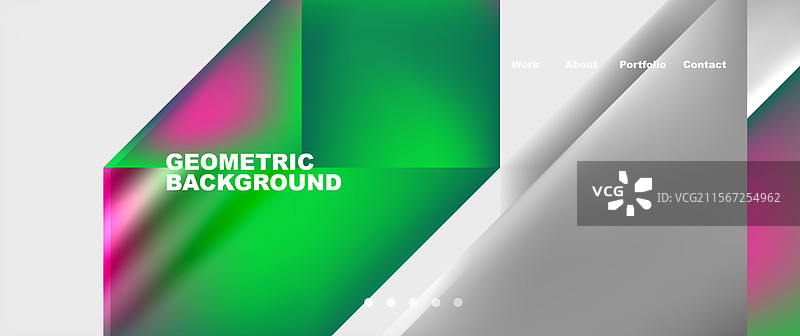 极简几何风格网站页面模板设计图片素材