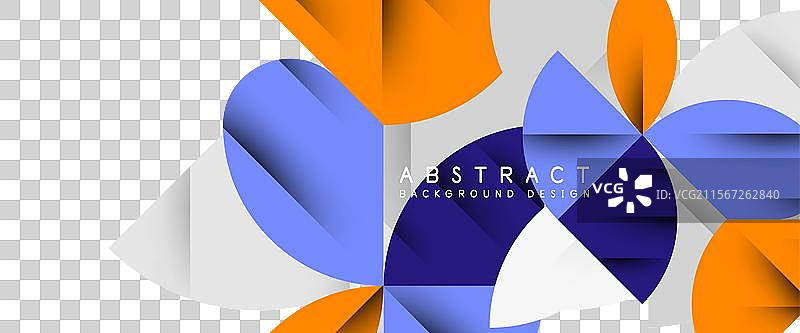 白色花瓣上的极简几何元素图片素材