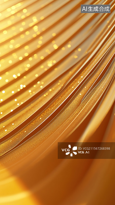 【AI数字艺术】金色沙丘的波浪图片素材