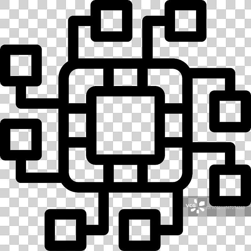 中央处理器管理数据流动与图片素材