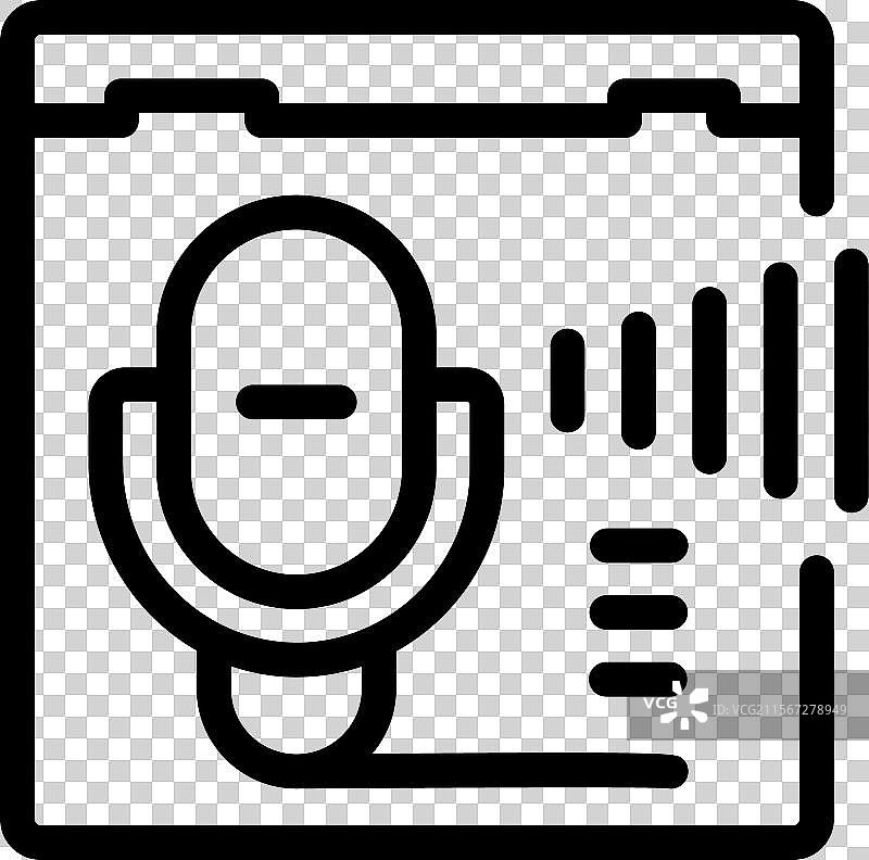 电脑上录音的麦克风音轨图片素材