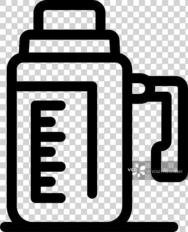 化学玻璃量杯图标展示图片素材