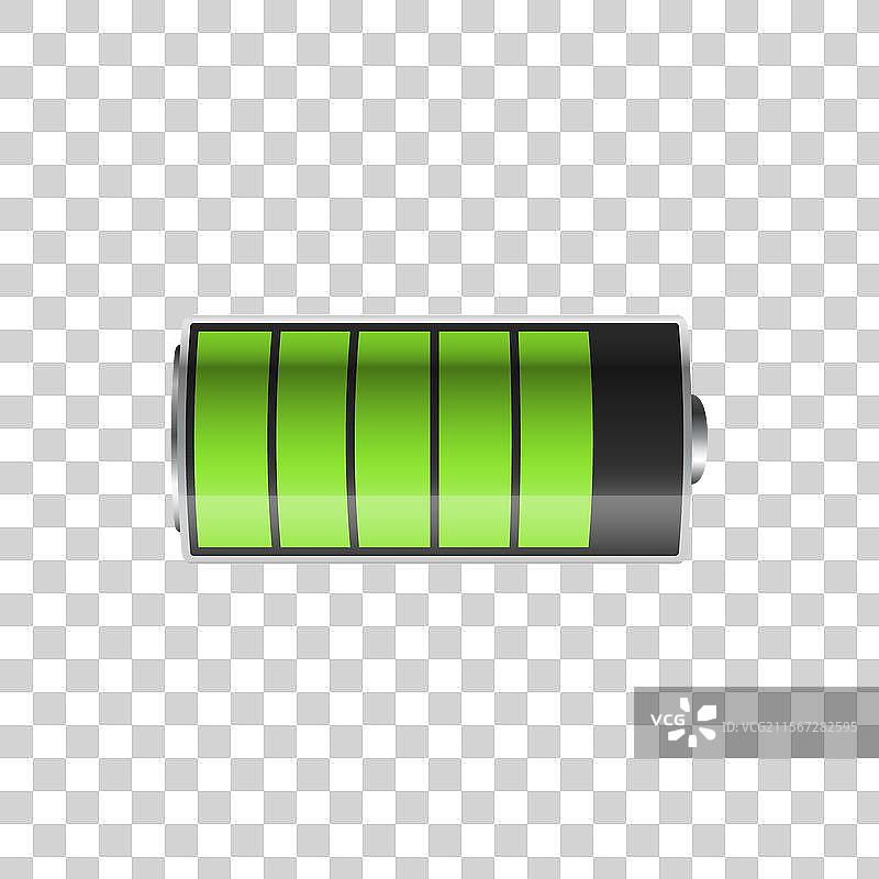 平面风格的碱性电池图标图片素材