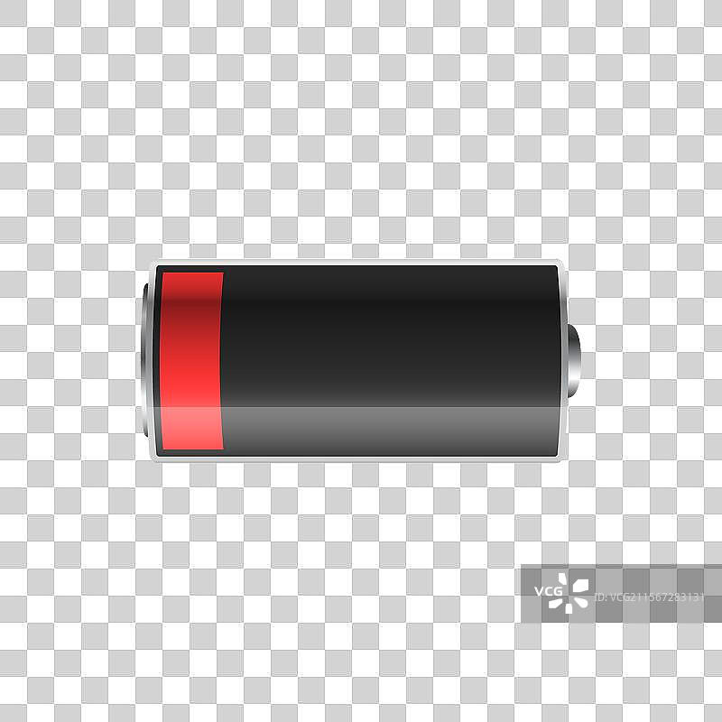 平面风格的碱性电池图标图片素材