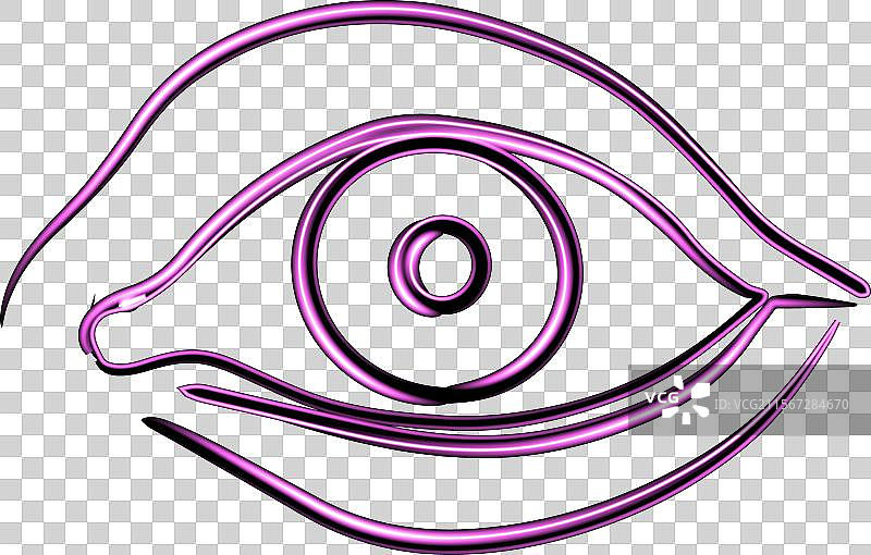 带有霓虹效果的人眼图片素材
