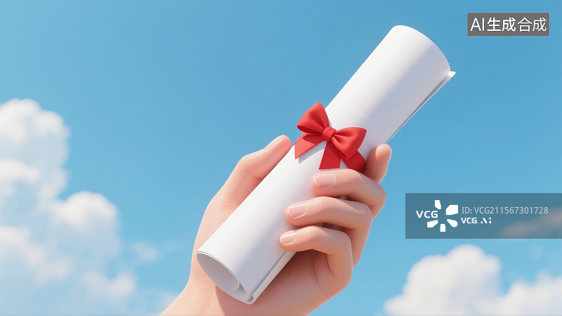 【AI数字艺术】毕业季题材，学位帽，毕业证，图片素材