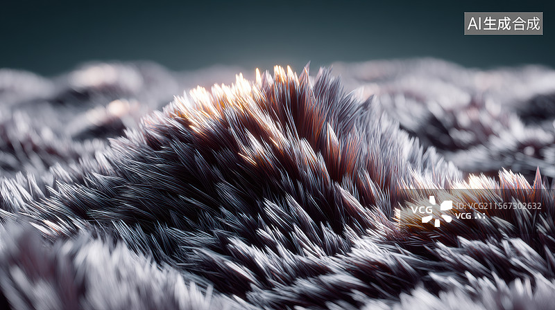 【AI数字艺术】铁磁流体的微观结构图片素材