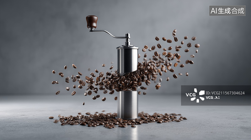 【AI数字艺术】手动咖啡机图片素材