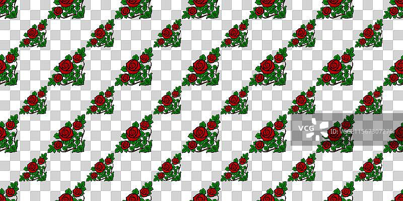 红玫瑰花的图案 41图片素材