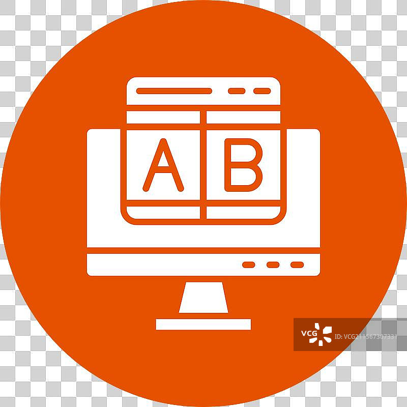 A/B 测试图标设计图片素材