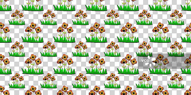 黄色百合花的图案67图片素材