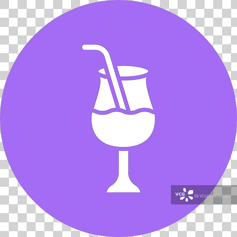 鸡尾酒图标设计图片素材