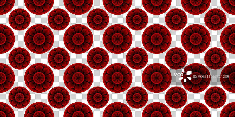 红黑色圆形花朵设计82图片素材