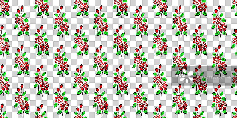 红玫瑰花的图案 47图片素材