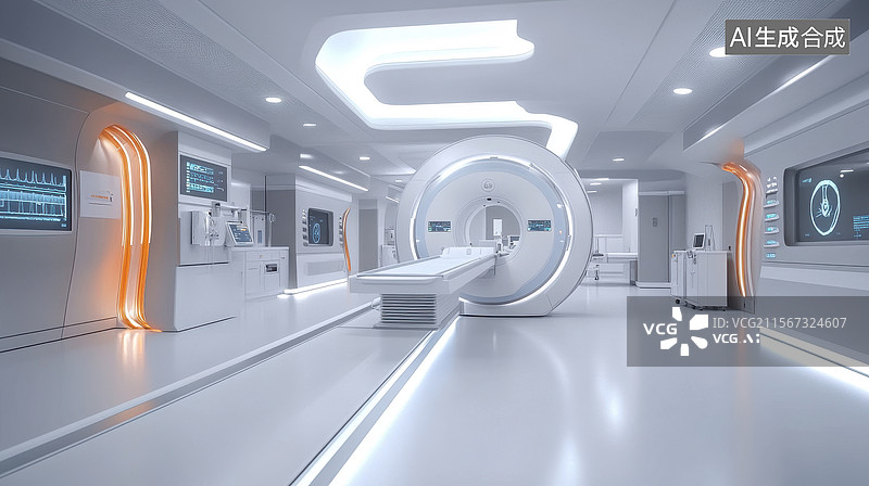 【AI数字艺术】现代医疗设备实验室图片素材
