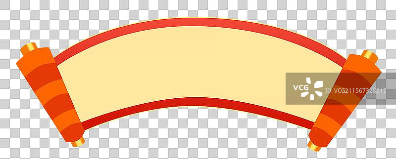 618狂欢大促电商促销标签元素 旗帜牌匾或标签 打开的卷轴 红色的画卷元素图片素材