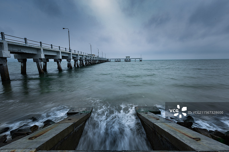 中国广东汕尾市城区西海岸风光图片素材