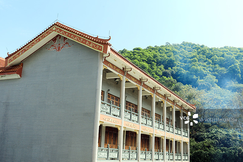 广东深圳宝安区凤凰山建筑风景图片素材