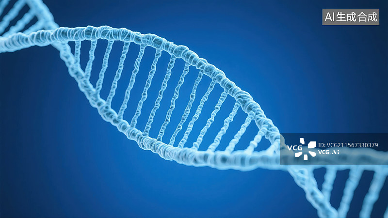 【AI数字艺术】DNA双螺旋结构图片素材