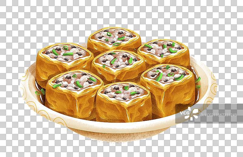 广西柳州特色美食之酿豆腐泡图片素材