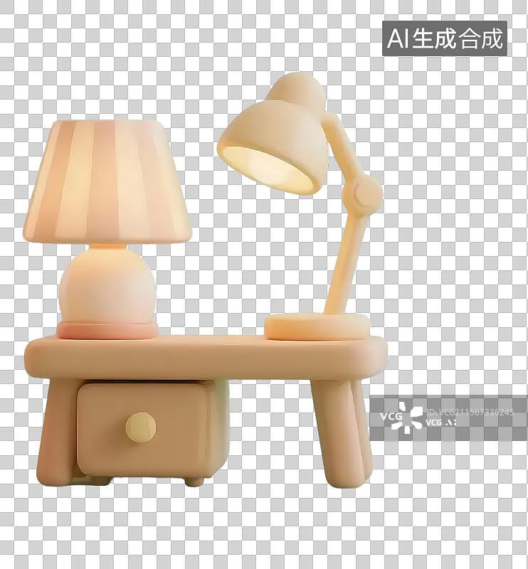 【AI数字艺术】温馨治愈系小夜灯图片素材