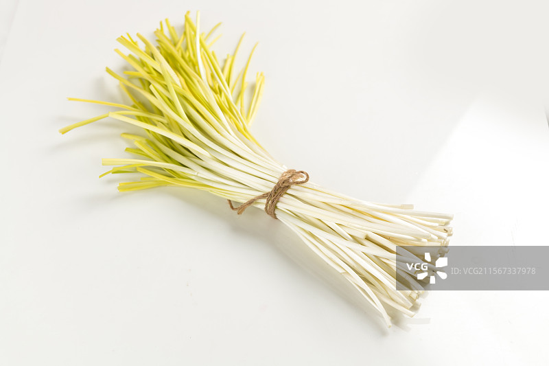 新鲜蔬菜蒜黄图片素材