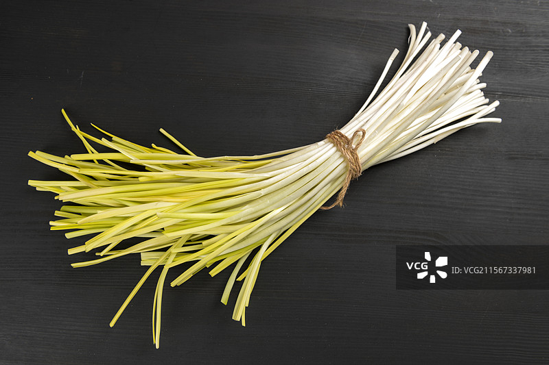 新鲜蔬菜蒜黄图片素材