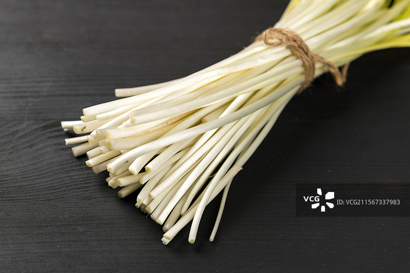 新鲜蔬菜蒜黄图片素材