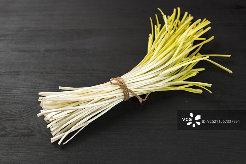 新鲜蔬菜蒜黄图片素材