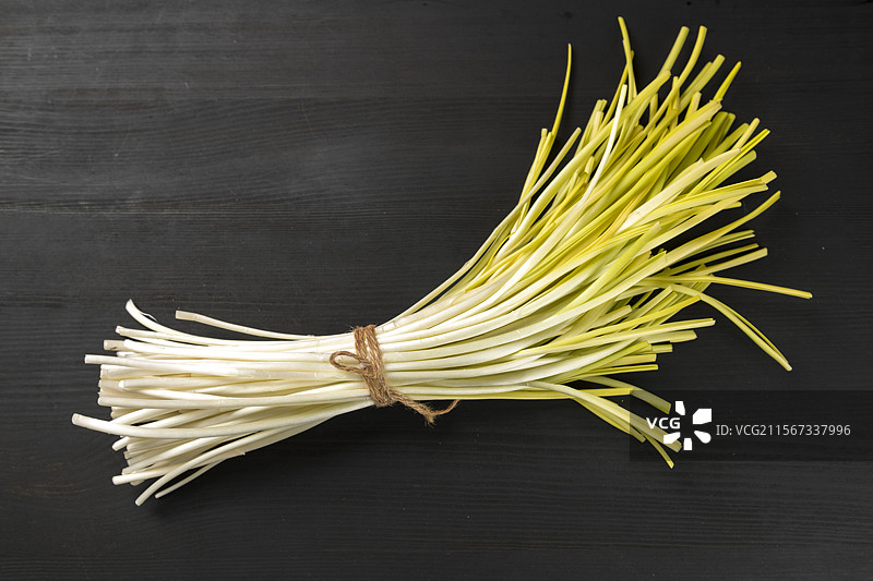 新鲜蔬菜蒜黄图片素材