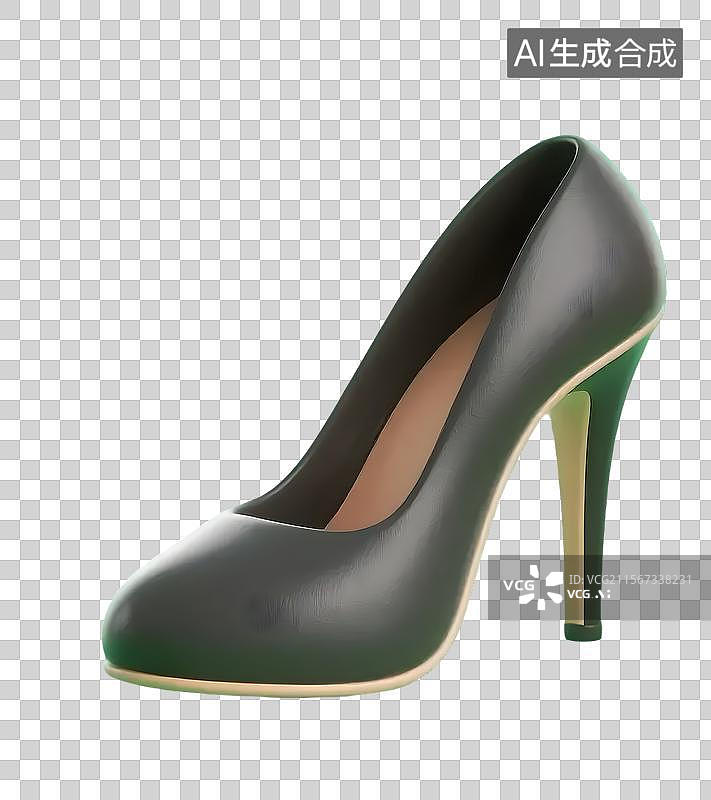 【AI数字艺术】时尚高跟鞋的优雅魅力图片素材
