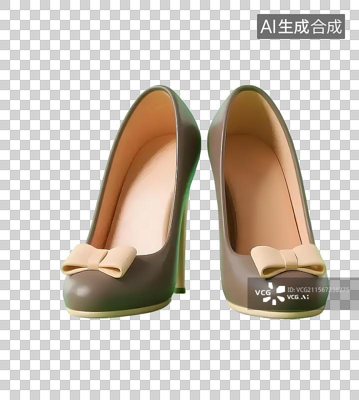 【AI数字艺术】时尚高跟鞋的优雅魅力图片素材