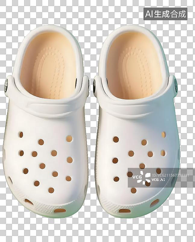 【AI数字艺术】萌趣洞洞鞋的夏日清凉图片素材