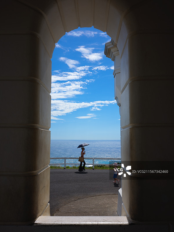 澳州拜伦湾的蓝天图图片素材