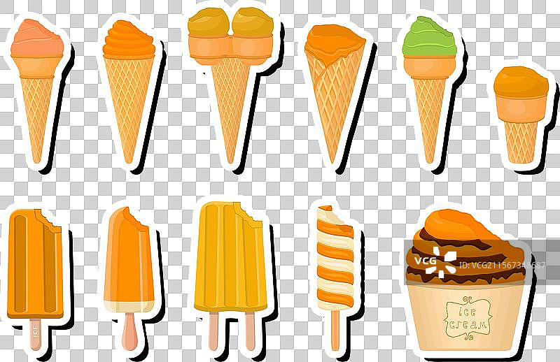 主题为大冰淇淋棒的不同款式图片素材