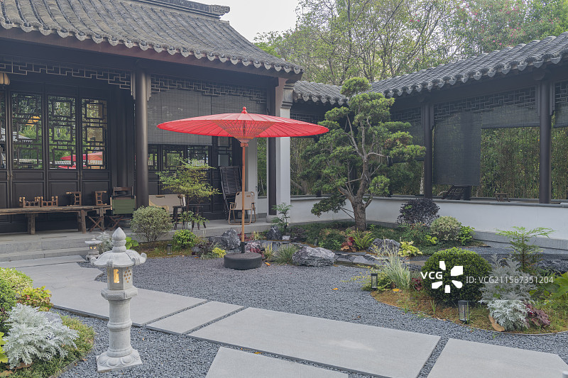 古典园林风光图片素材