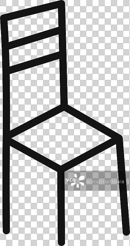 舒适的符合人体工学的办公椅图标图片素材